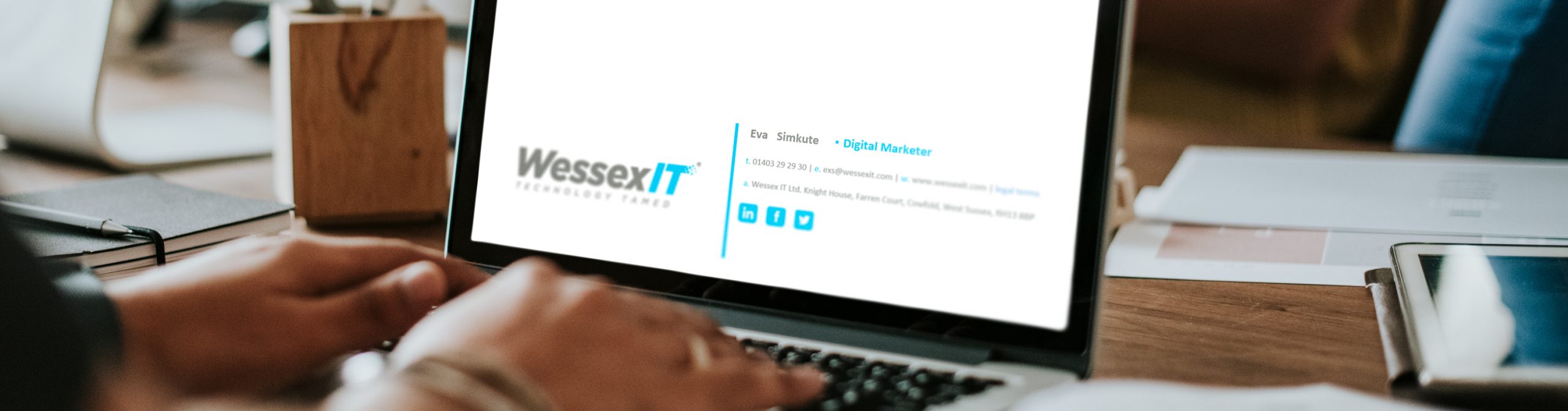 Business email signatures Wessex IT